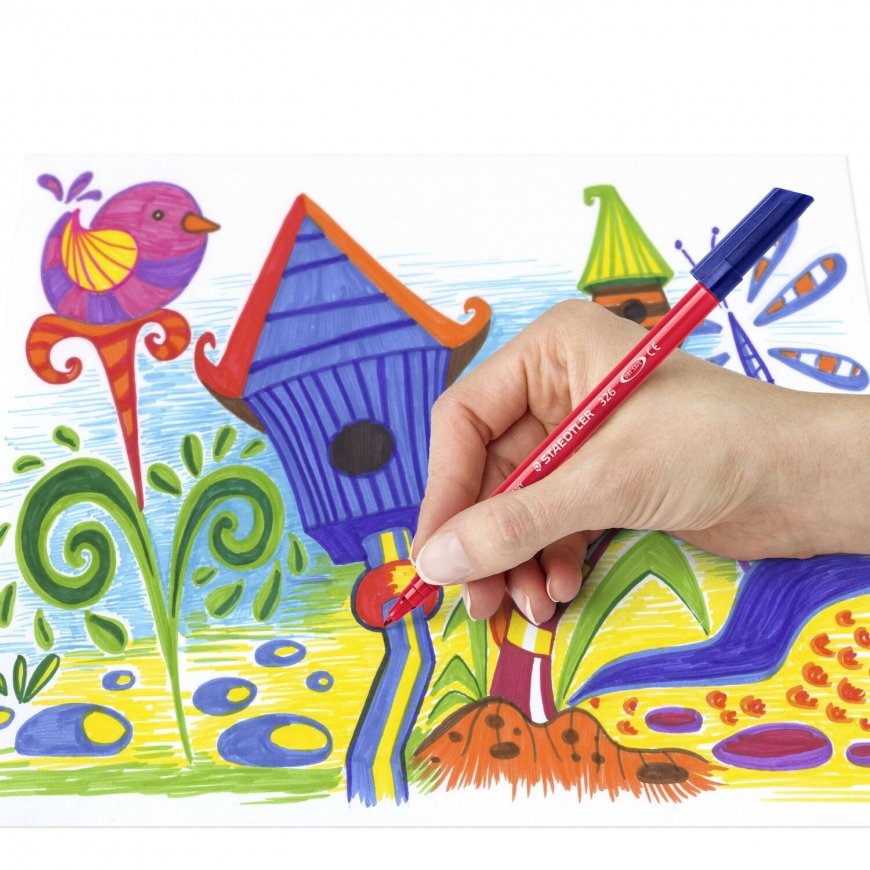 Staedtler 326 C20 ūdensnoturīgais marķieris Lodes gals Dažādas krāsas 20 pcs – 3