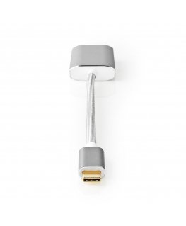 Nedis CCTB64480AL02 видео кабель адаптер 0,2 m USB Type-C DisplayPort Серебристый