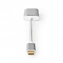 Nedis CCTB64480AL02 vaizdo kabelio adapteris 0,2 m C tipo USB DisplayPort Sidabras Nedis CCTB64480AL02 vaizdo kabelio adapteris 0,2 m C tipo USB DisplayPort Sidabras