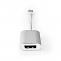 Nedis CCTB64480AL02 vaizdo kabelio adapteris 0,2 m C tipo USB DisplayPort Sidabras Nedis CCTB64480AL02 vaizdo kabelio adapteris 0,2 m C tipo USB DisplayPort Sidabras