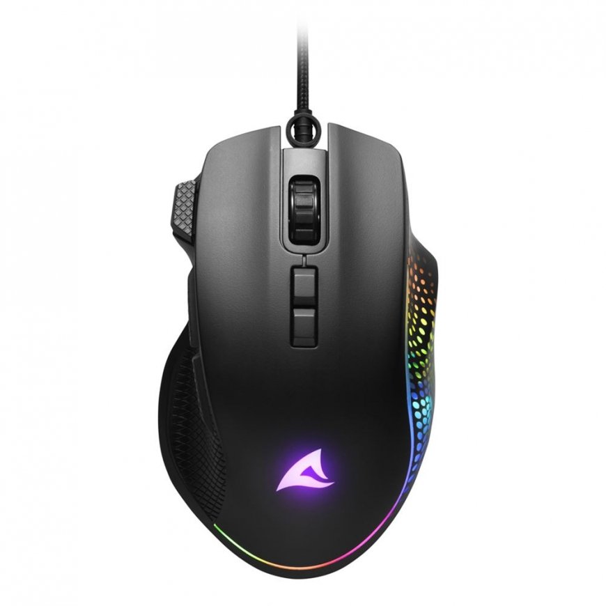 Sharkoon SHARK Force 3 pele Speļu Labā roka USB Type-A Optisks 12800 DPI