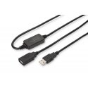 Digitus DA-73101 USB-kaapeli USB 2.0 15 m USB A musta