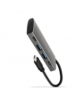 Axagon HMC-4G2 interface hub USB 3.2 Gen 2 (3.1 Gen 2) Type-C 10000 Mbit/s Grey