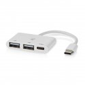 Nedis CCGB64785WT01 jaotur USB 2.0 Type-C 5000 Mbit/s Valge Nedis CCGB64785WT01 jaotur USB 2.0 Type-C 5000 Mbit/s Valge