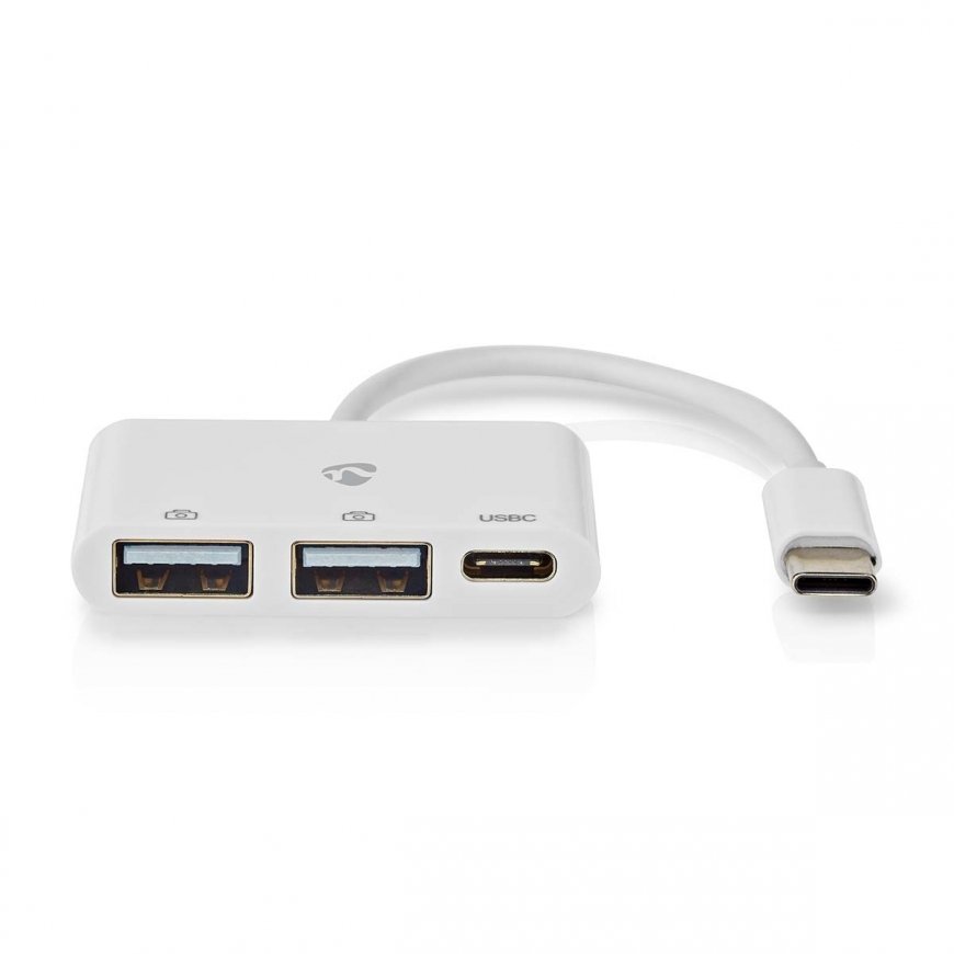 Nedis CCGB64785WT01 interfeisa centrmezgls USB 2.0 Type-C 5000 Mbit/s Balts – 2