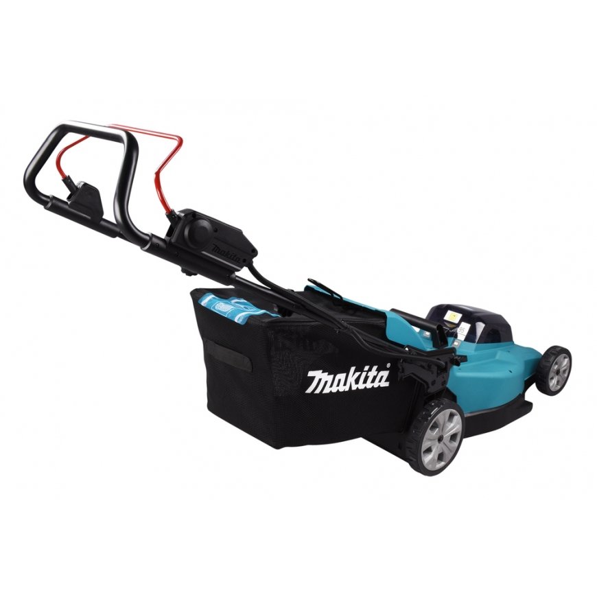 Makita DLM480Z ruohonleikkuri Työnnettävä ruohonleikkuri Akku musta, Turkoosi – 5