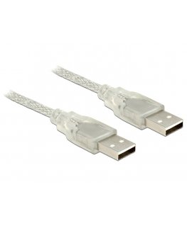 DeLOCK 83889 USB kabelis USB 2.0 2 m USB A Permatomas