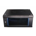 Extralink 4U 600X450 WALL-MOUNTED RACKMOUNT CABINET BLACK Sieninis stovas Juoda