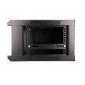 Extralink 4U 600X450 WALL-MOUNTED RACKMOUNT CABINET BLACK Sieninis stovas Juoda