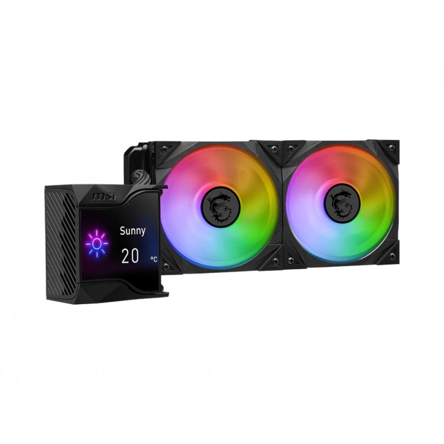 MSI MPG Coreliquid D240 Procesors Šķidruma dzesēšanas komplekts 12 cm Melns 1 pcs – 2