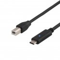 Deltaco USBC-1016 USB cable USB 2.0 2 m USB B Black Deltaco USBC-1016 USB cable USB 2.0 2 m USB B Black