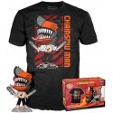 Funko Set figure POP & Tee chainsaw Man Leaping Funko Set figure POP & Tee chainsaw Man Leaping