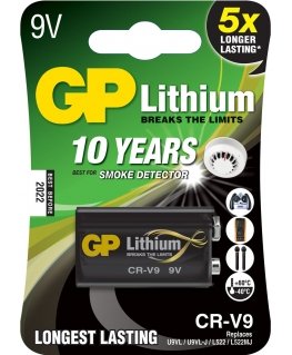 GP Batteries Lithium CR-V9 Kertakäyttöinen akku 9V Litium