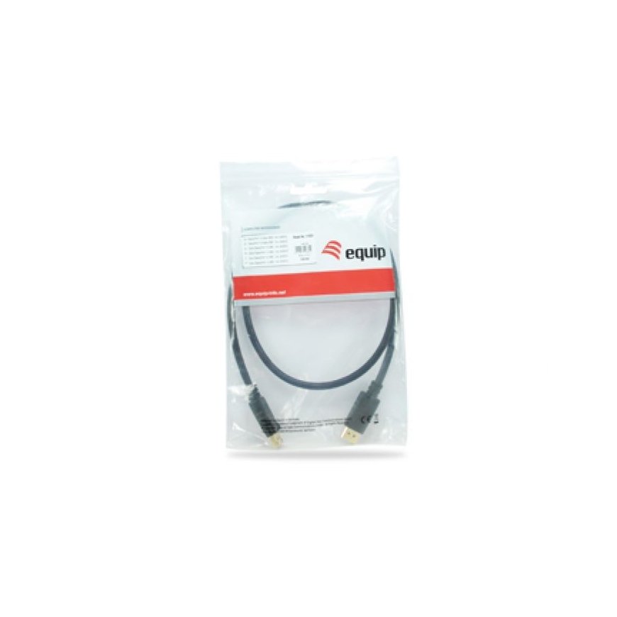 Equip 119255 DisplayPort kabelis 5 m Melns – 3