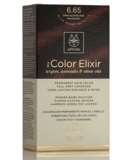 Kestoväri Apivita MY COLOR ELIXIR, 6.65 Tummanvaalea punamahonki