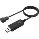 AKASA USB-kaapeli, 3-pin / 4-pin, 5V / 12V, sovitin tuulettimelle, 60 cm AKASA USB-kaapeli, 3-pin / 4-pin, 5V / 12V, sovitin tuulettimelle, 60 cm