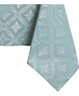 DecoKing Tablecloth Maya mint classic 140x400 oval