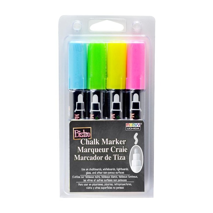 Marvy Uchida Chalk markers Marvy Bistro Chalk Marker 480-4H 4 pcs.