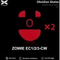 X-Raypad Obsidian Skates BenQ Zowie EC1-CW & EC2-CW & EC3-CW Red 2 pcs (Red) Replacement Mouse Feet X-Raypad Obsidian Skates BenQ Zowie EC1-CW & EC2-CW & EC3-CW Red 2 pcs (Red) Replacement Mouse Feet