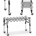 MSW-syöttölaite, taittuva kuljetusrullapöytä, 9 rullaa, jopa 130 kg, 145 x 59 x 96 cm MSW-syöttölaite, taittuva kuljetusrullapöytä, 9 rullaa, jopa 130 kg, 145 x 59 x 96 cm