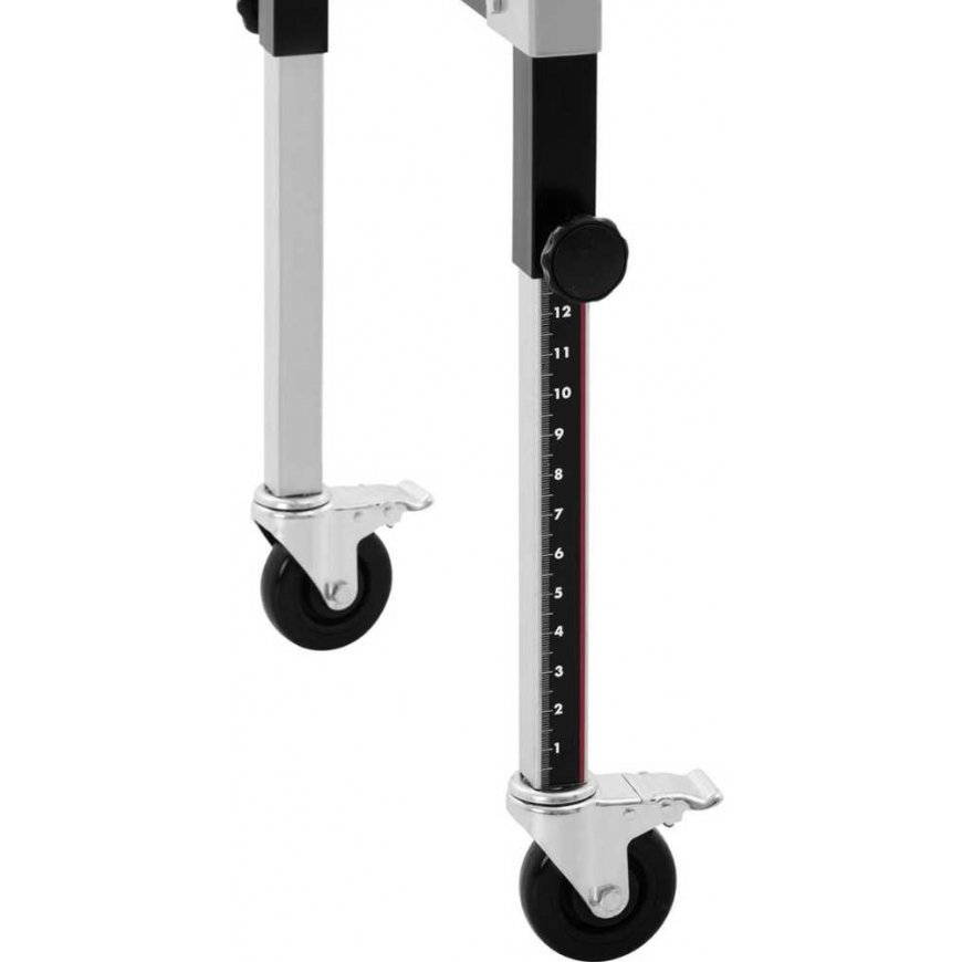 MSW Feeder, foldable transport roller table, 9 rollers, up to 130 kg, 145 x 59 x 96 cm – 3