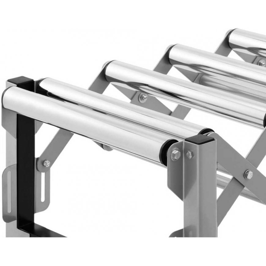 MSW Feeder, foldable transport roller table, 9 rollers, up to 130 kg, 145 x 59 x 96 cm – 4