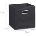 Storage Basket Organiser, Juodas, 32 x 32 x 32 cm, ZELLER Storage Basket Organiser, Juodas, 32 x 32 x 32 cm, ZELLER