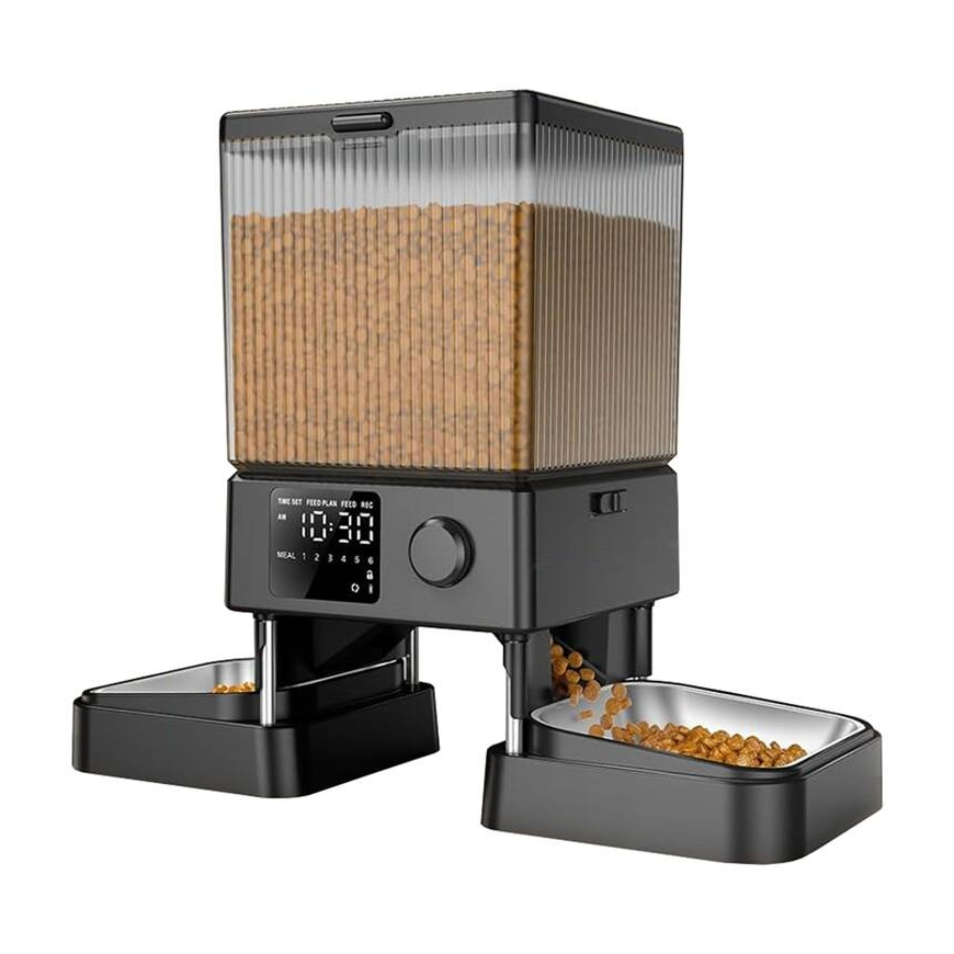 Oneisall dual automatic food dispenser without WIFI