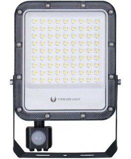 Telforceone Floodlight LED PROXIM+ 50W 6500K 7500lm PIR 230V IP65 Forever Light 150lm/W 5 years warranty