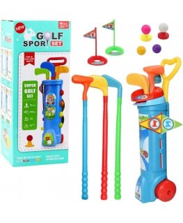 Lean Toys -golfsetti, kärryt, mailat, ulkopeli, 20 osaa.