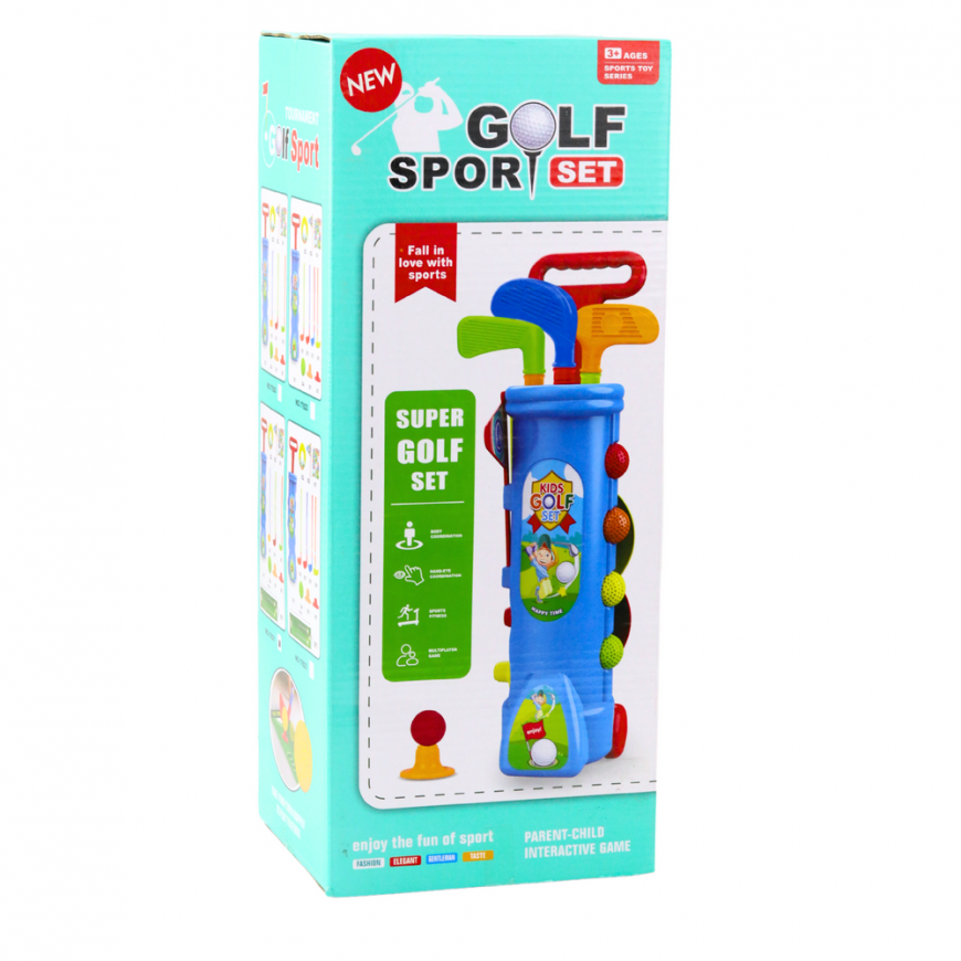Lean Toys -golfsetti, kärryt, mailat, ulkopeli, 20 osaa. – 4