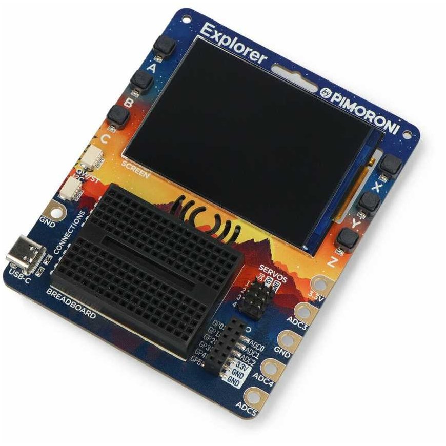 PiMoroni Explorer – expansion board with RP2350B and 2.8 inch LCD display – PiMoroni PIM720
