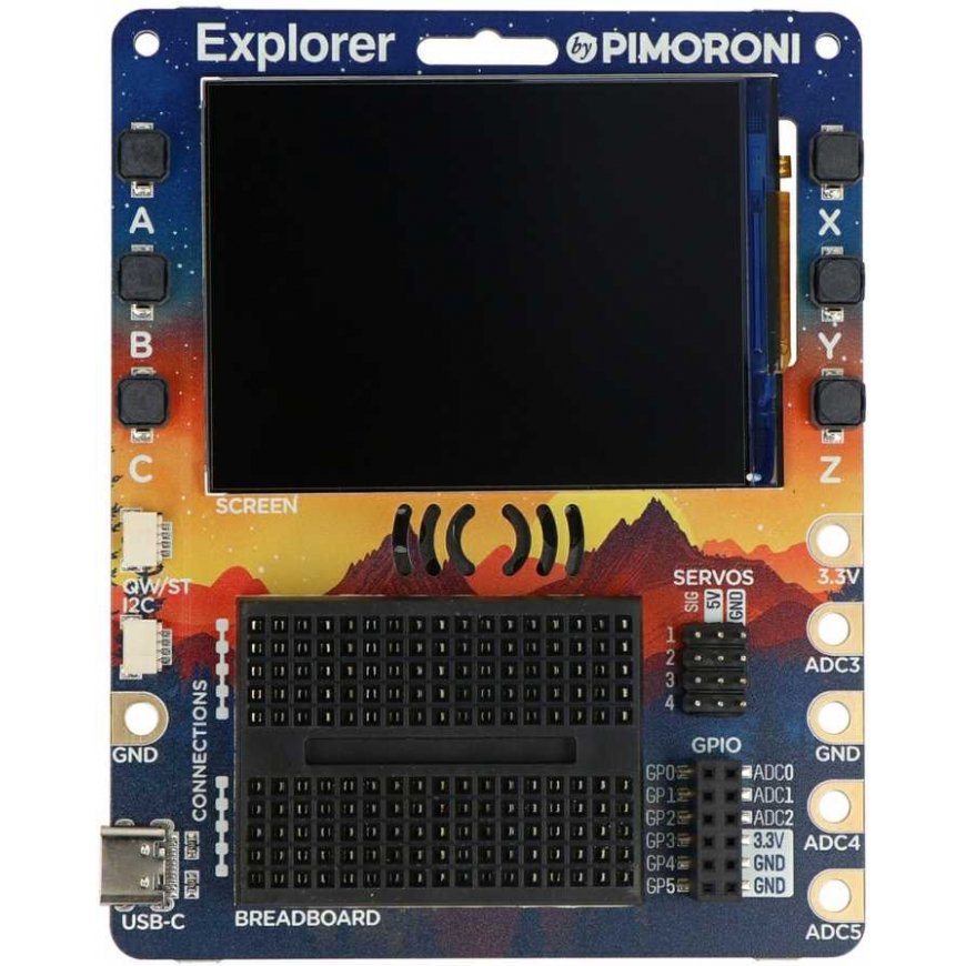 PiMoroni Explorer – expansion board with RP2350B and 2.8 inch LCD display – PiMoroni PIM720 – 2