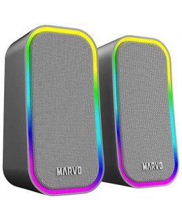 Computer speakers Marvo HAVOC 20GY speakers, 6W, gray color, lighting