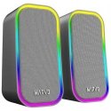 Tietokoneen kaiuttimet Marvo HAVOC 20GY, 6W, harmaa, valaistus