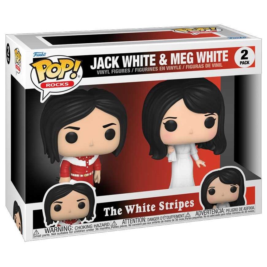 Funko POP pack 2 figures The White Stripes Jack White and Meg White – 3
