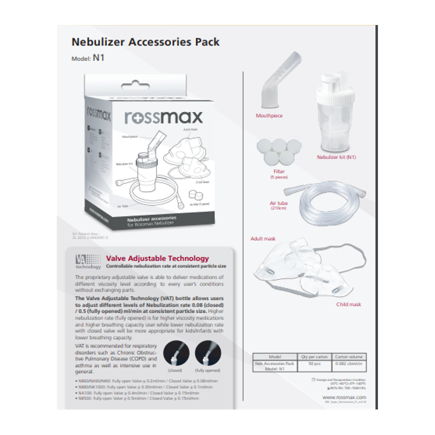 Rossmax N1 accessory pack – 2