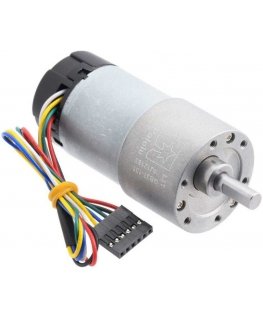 DC variklis 37Dx73L su 131:1 pavara 12V 76RPM + enkoderis CPR 64, Pololu 4756