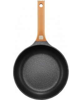 Qualum Basic Stone Edition -paistinpannu kamelinvärisellä pinnoitteella, 24 cm, AMBITION