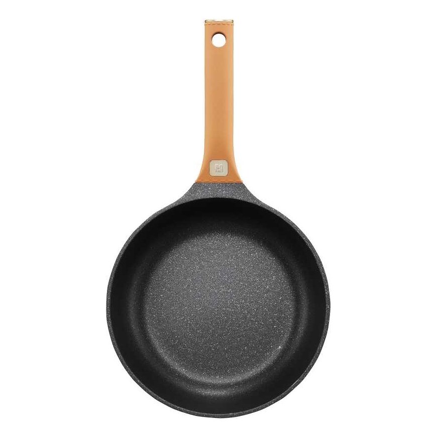 Qualum Basic Stone Edition frying pan with Camel coating, 24 cm, AMBITION