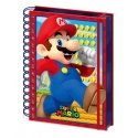 Pyramidimuistikirja Super Mario - Mario, linssimäinen langallinen A5 Pyramidimuistikirja Super Mario - Mario, linssimäinen langallinen A5
