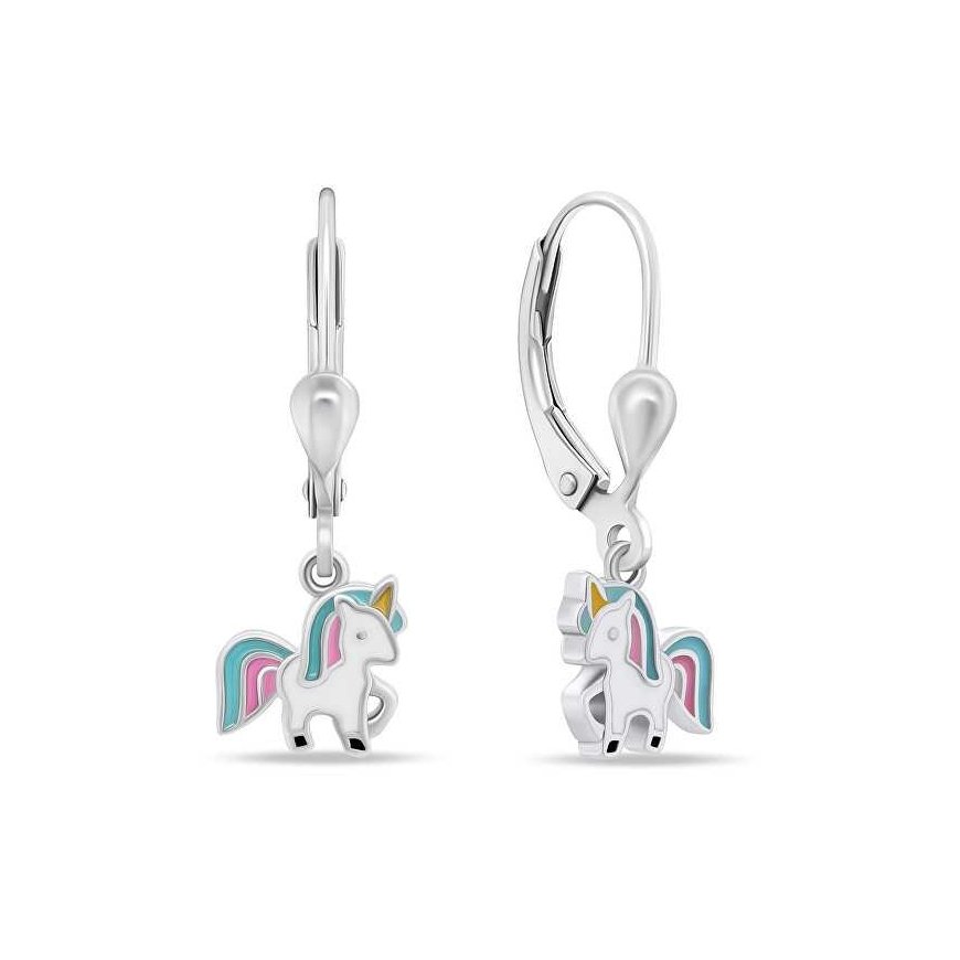 Brilio Silver Brilio Silver Playful silver earrings Unicorn EA919W