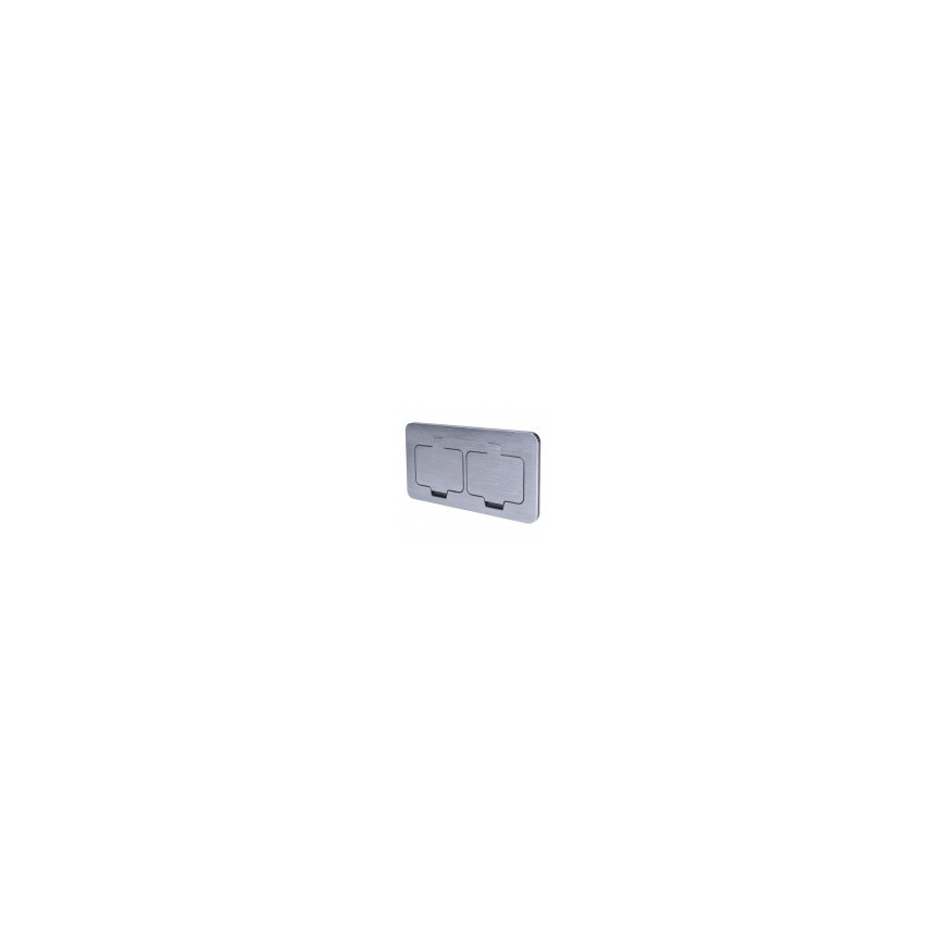 Solight 5B323 built-in floor double socket – 2