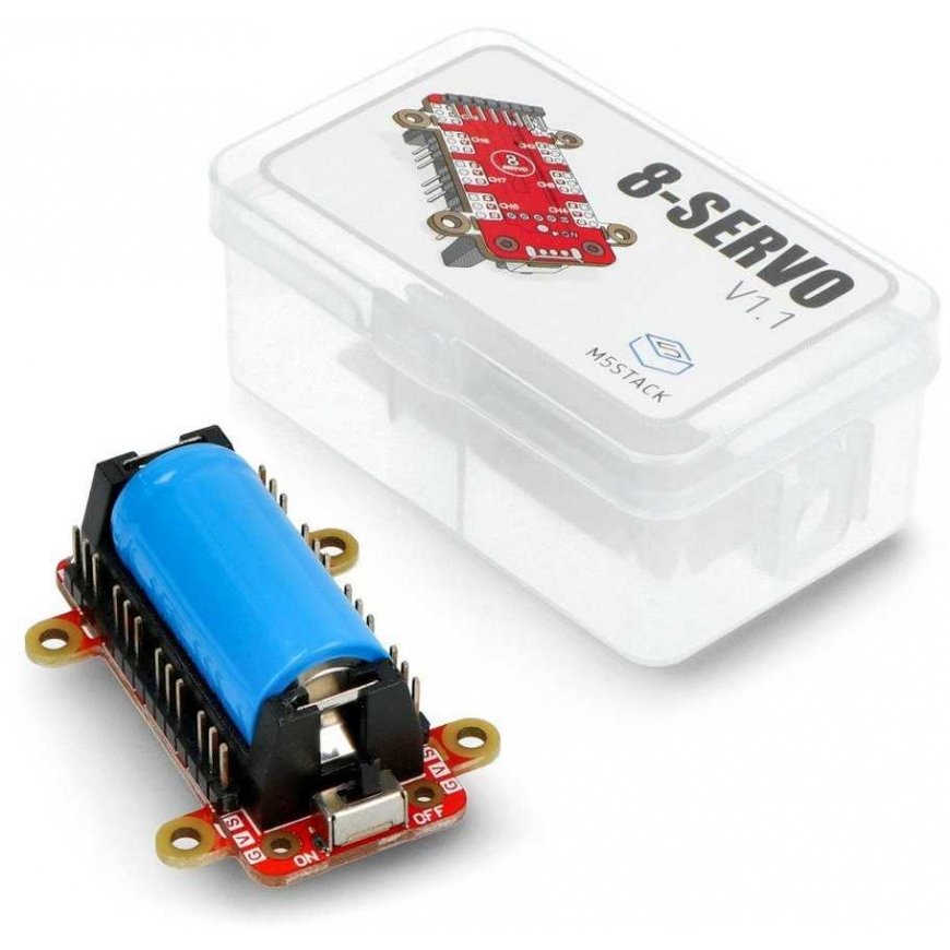 M5StickC 8-channel servo controller add-on V1.1 - M5Stack U076-B – 3