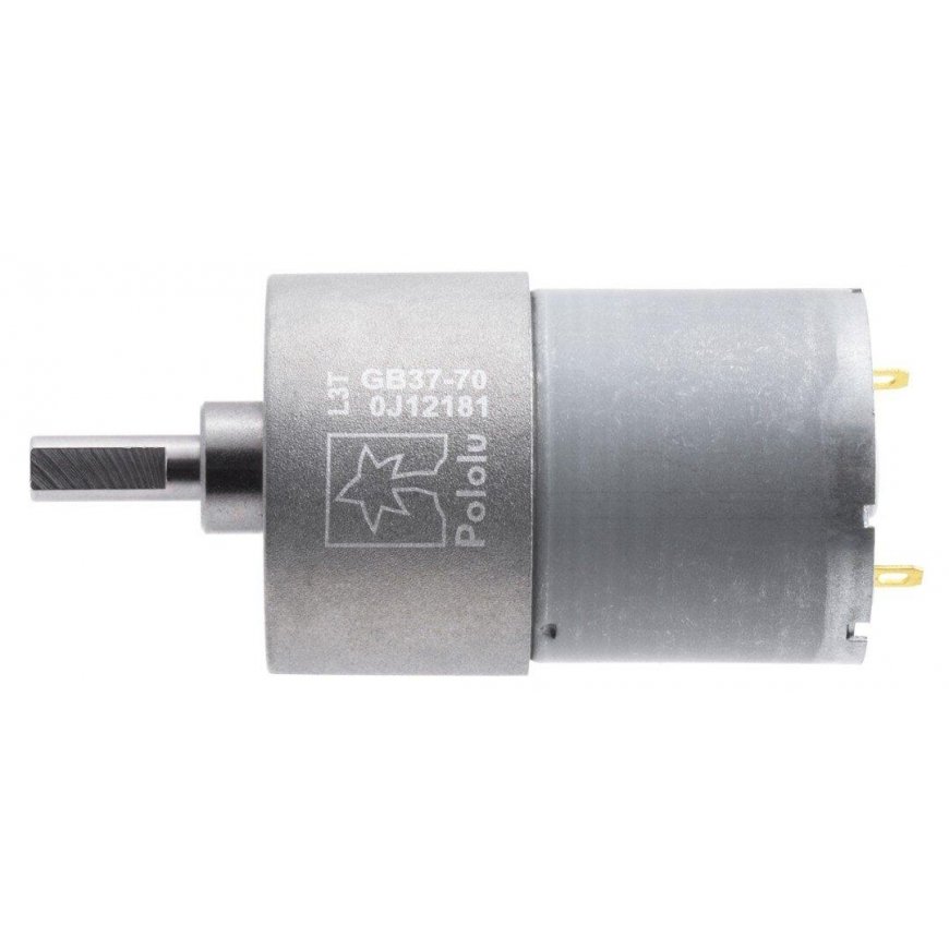 37Dx54L variklis su 70: 1 pavara 12V 150RPM - Pololu 4744 – 2