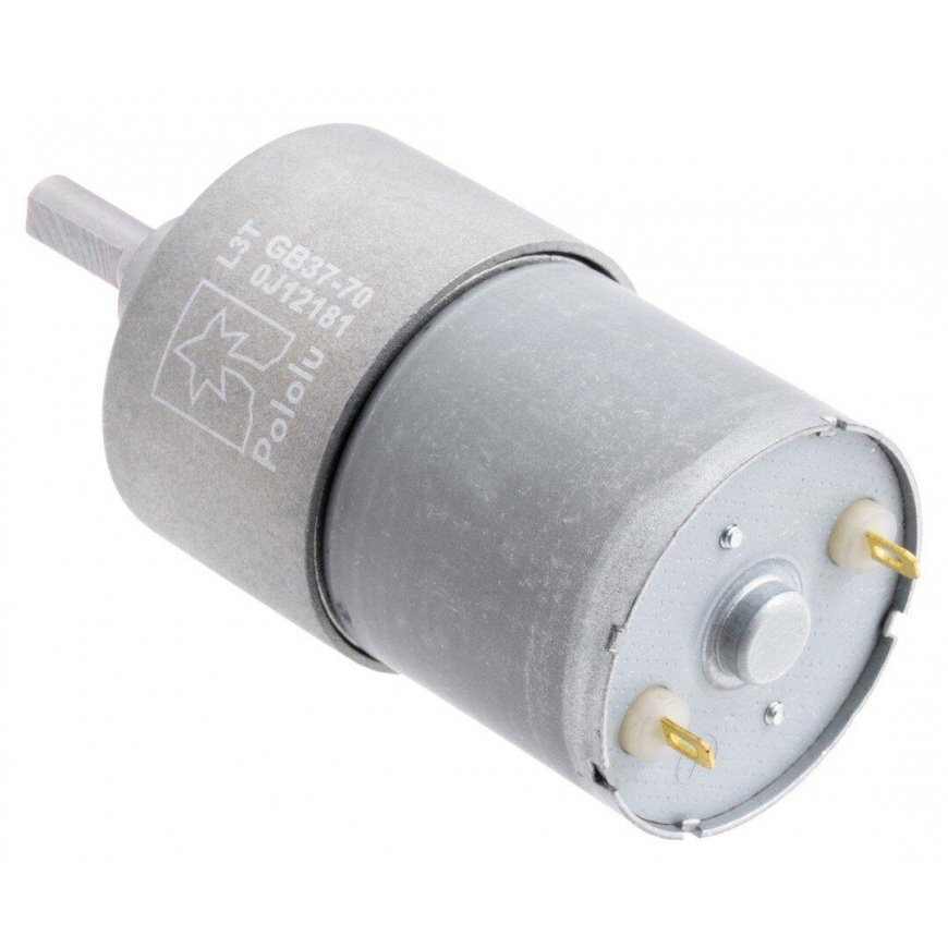 37Dx54L variklis su 70: 1 pavara 12V 150RPM - Pololu 4744 – 3