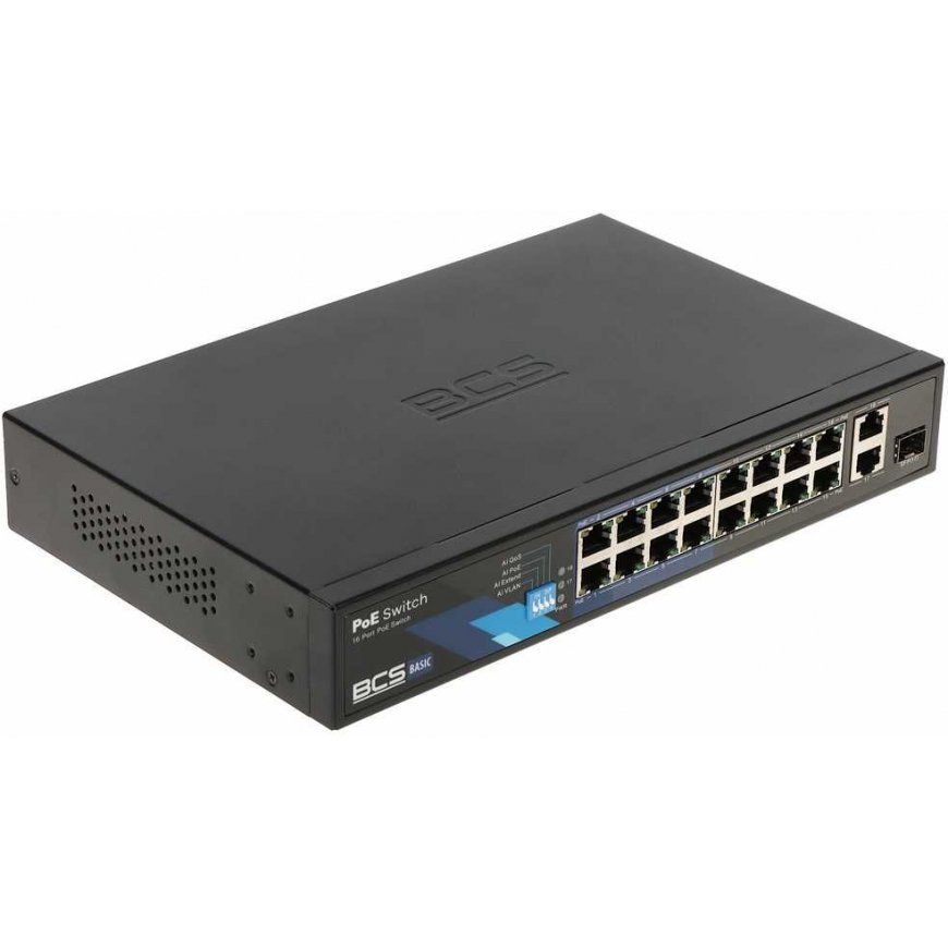BCS Splitter SWITCH POE BCS-B-SP1602G-1SFP 16
