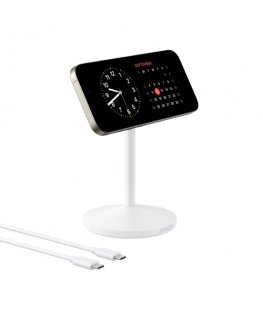 Anker MagGo Kuulokkeet, Kuulokkeet, Älypuhelin, Älykello Valkoinen USB Langaton lataaminen Pikalataus Sisätila