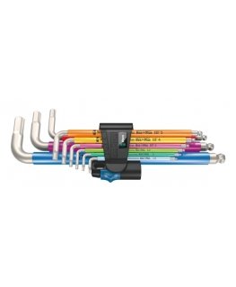 Wera 05022699001 hex-avain L-muotoinen kuusiokoloavainsetti Metrinen 9 kpl