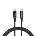 Savio USB-C - USB-C cable with display CL-174 1 m black USB кабель USB 3.2 Gen 1 (3.1 Gen 1) USB C Ч Savio USB-C - USB-C cable with display CL-174 1 m black USB кабель USB 3.2 Gen 1 (3.1 Gen 1) USB C Ч